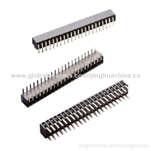 Female Headers, 2.0mm Pitch Side Entry Dual-row, Height of 4.2mm